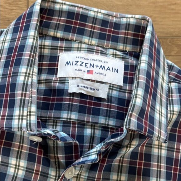 Mizzen+Main Leeward Collection Trim Fit Plaid Button-Up Shirt | Men’s XL | - Picture 2 of 6